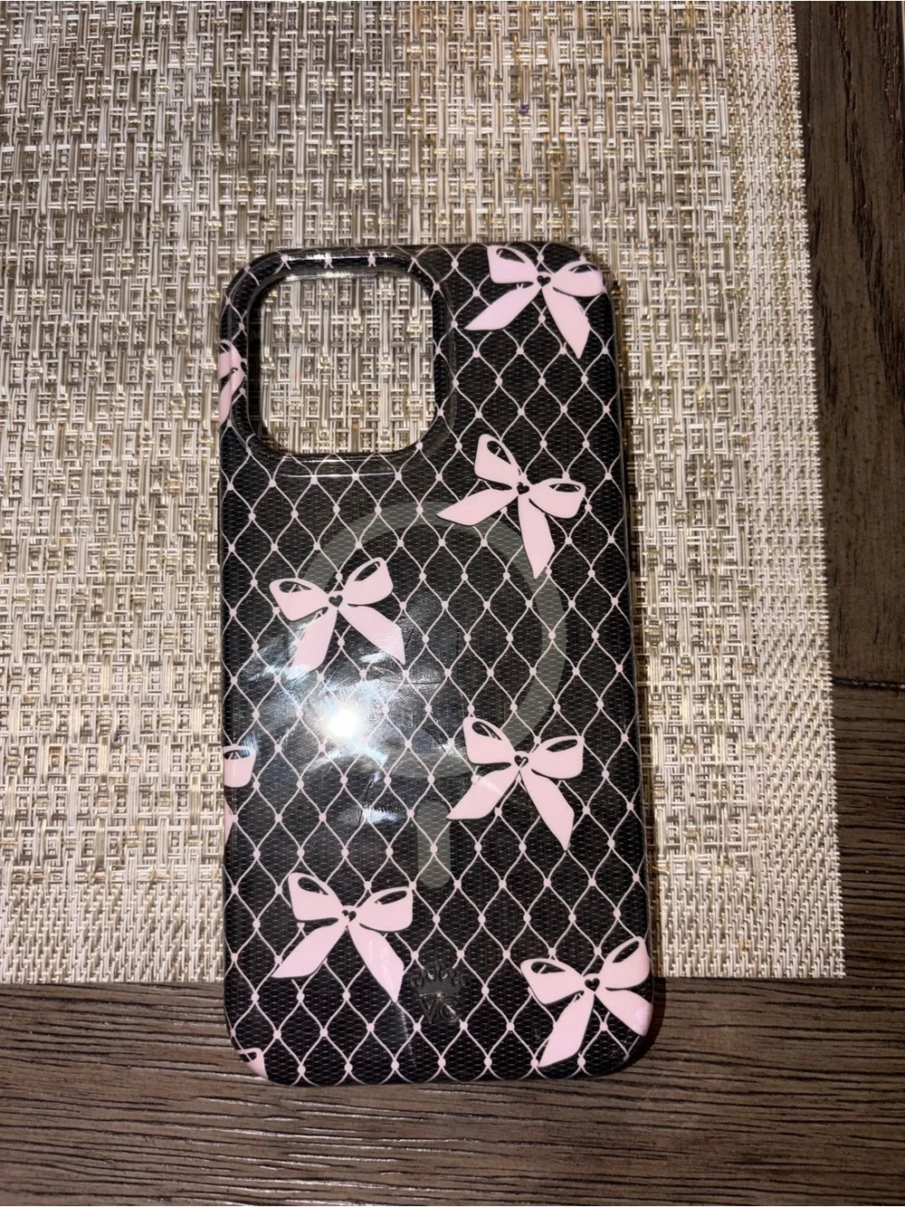 Pink Bow iPhone Case velvet caviar Iphone 16 pro max with magsafe keyring
